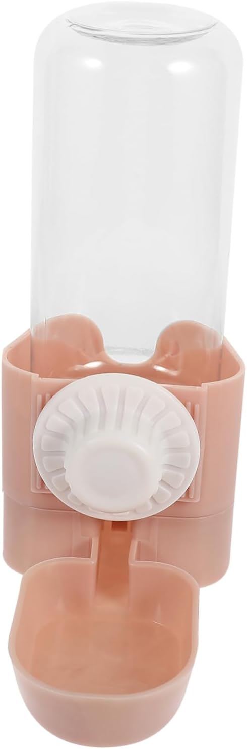 Sosoport Hanging Dog Water Dispenser Automatic Cat Water Bottle Suction Cups Puppy Feeding Waterer for Cages for Travel and Home Use