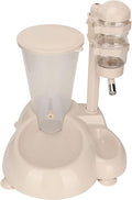 Automatic Pet Water Container with Food Bowl | Liftable & Rotatable Design for Dogs/Cats | 500ML Water Bottle & 800G Food Storage | Secure Base, ABS Material