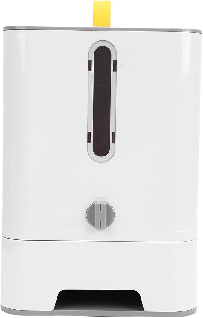AYNEFY Cat Dog Food Dispenser, Large Capacity Automatic Feeding Bowl Damp Proof Sealing Design Pet Food Container Timed Auto Dog Feeder Storage Box for Home Use (1 Pack)