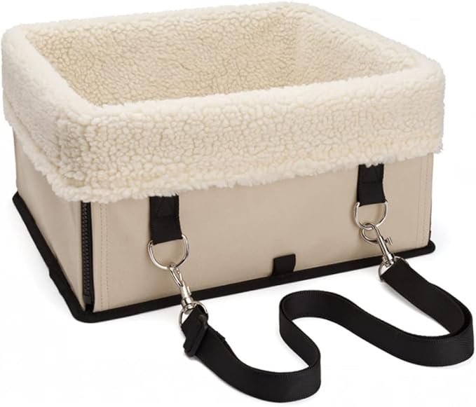 BESPORTBLE Foldable Car Seat Pet Bag for Dogs Easy to Clean Compact Lightweight Beige