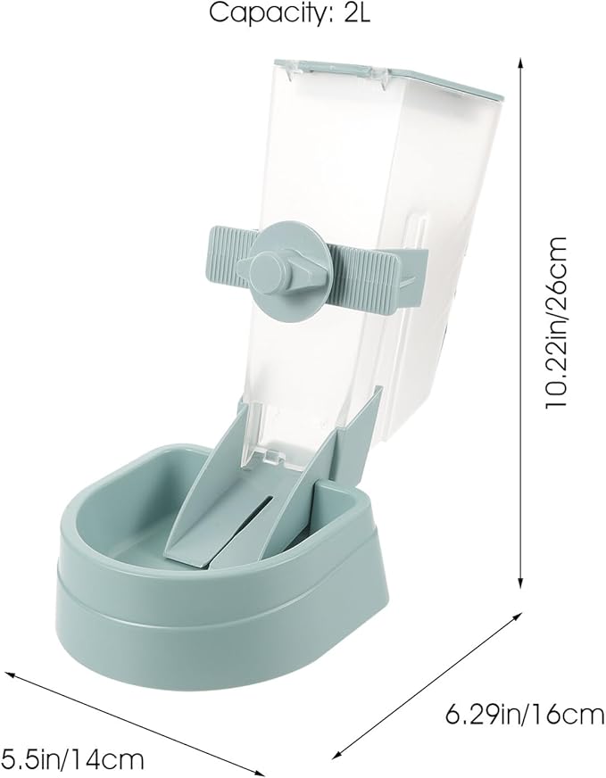 Hanging Automatic Dog Feeder 2l Pet Bowl Food Dispenser for Puppy Cage Feeding Station
