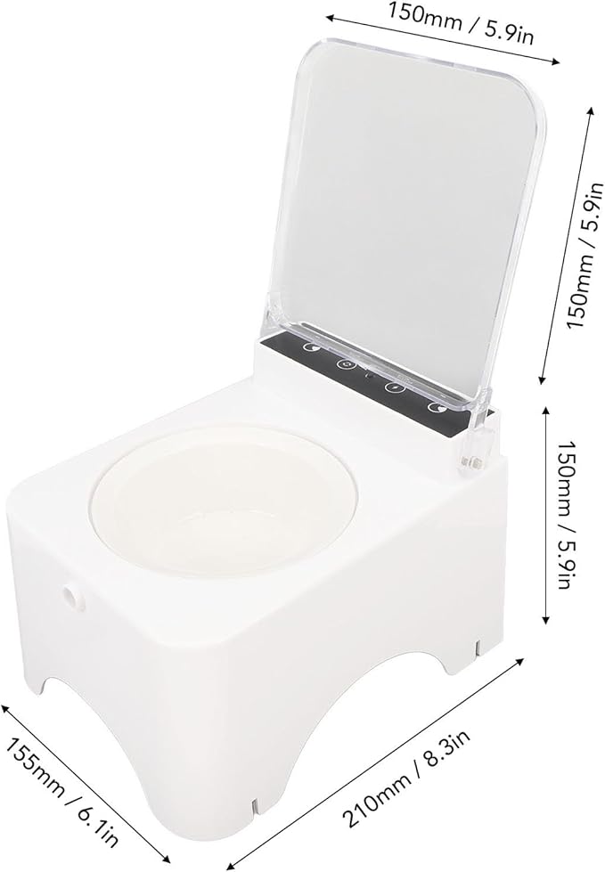 Cat Automatic Sensing Feeder, Intelligent Automatic Open Sensing Cat Dog Feeder Bowl with Lid Semiconductor Cooling 5 Meals Ensure Wet Dry Feeders for Cats Small Dogs (Type 2)