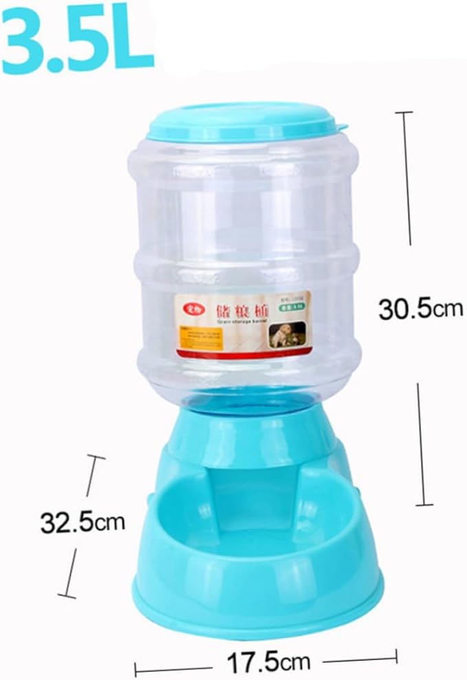 Kisangel Automatic Pet Food Dispenser Operated Feeder for Cats Dogs Puppies No Electricity Safe Odorless Material for Convenient Pet Feeding