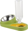 HANABASS Pet Food Bowl with Automatic Water Dispenser -fed Pet Feeder for Dogs Cats Non-tip Design Compact Capacity Storage for Easy Feeding and Hydration