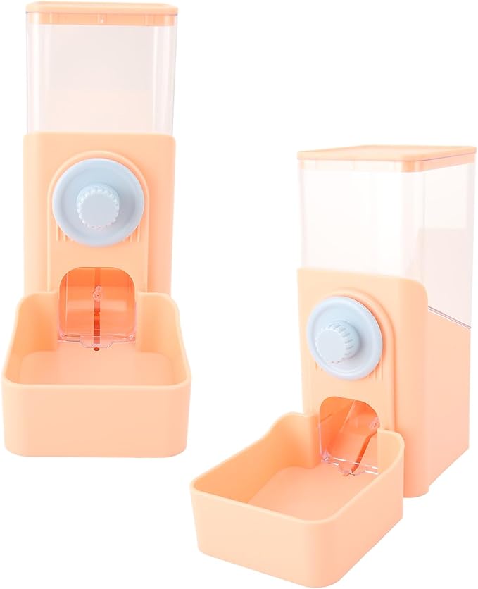 Pet Auto Gravity Feeder, Automatic Large Capacity Leakproof Pet Feeder Station for Small Medium Large Pets Dog Puppy Kitten (Pink)
