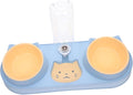 ibasenice Pet Feeder Automatic Cat Dog Feeder Elevated Food Bowls Pet Feeding Device Cat Food Bowl Water Dispenser