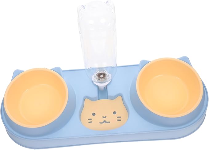 ibasenice Pet Feeder Automatic Cat Dog Feeder Elevated Food Bowls Pet Feeding Device Cat Food Bowl Water Dispenser