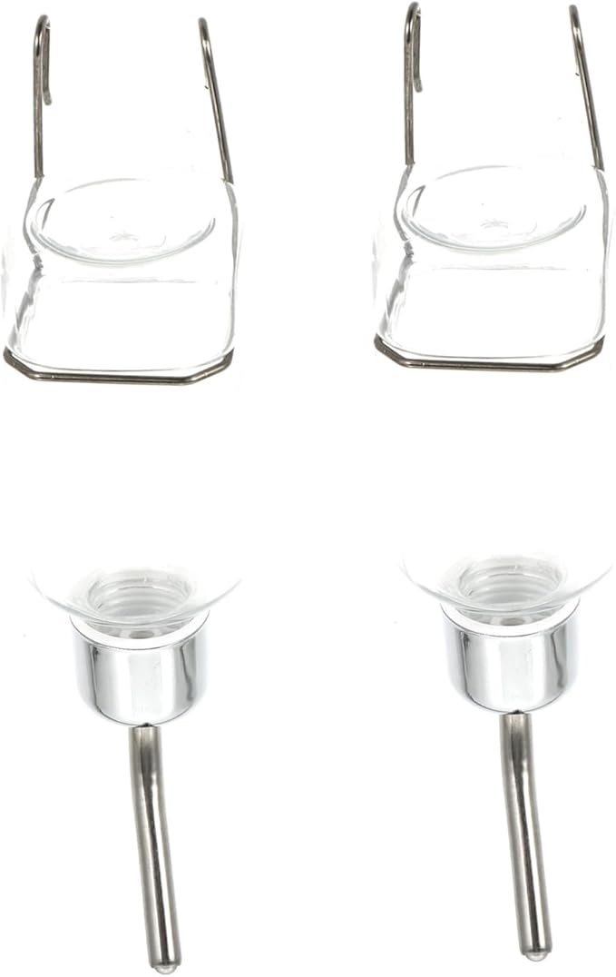 2 Pcs Automatic Hanging Water Dispenser Feeder for Pets Practical Drinking Fountain Safe Convenient Water Holder for Dogs Cats No Leakage Design