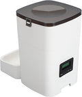 Automatic Pet Feeder Large Capacity Smart Food Delivery Remote Control Cat Dog Feeder for Home (White)