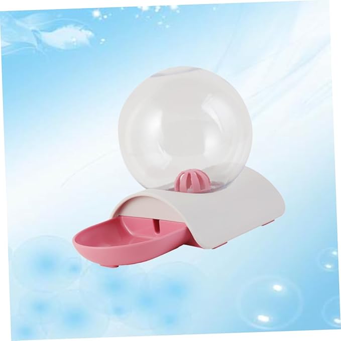 SUPVOX Automatic Pet Water Dispenser Pink Drinking Bowl for Cats and Dogs Durable Design with Smooth Surface Non-Slip Base for Home Decor and Pet Hydration
