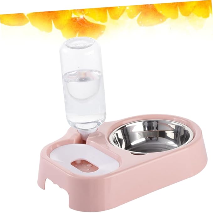 HANABASS Automatic Dog Water Bowl Elevated Pet Feeder Double Bowl Pet Water Feeder for Cats Dogs
