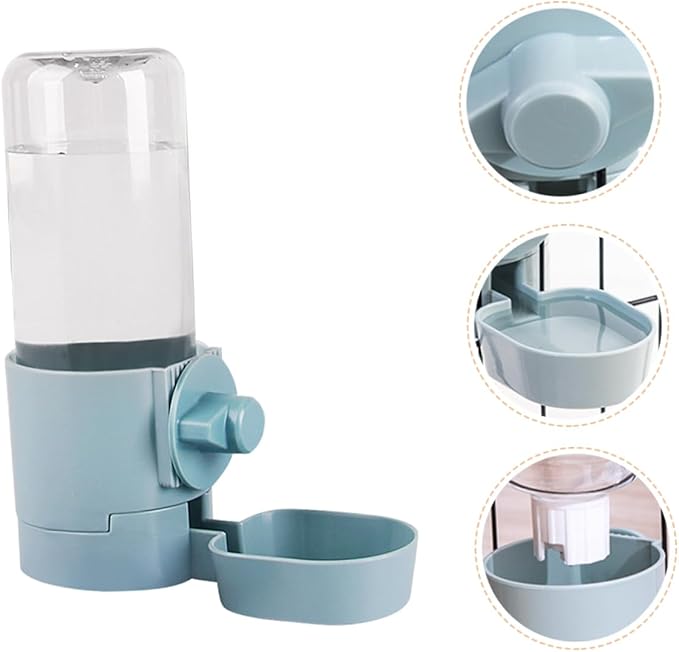 POPETPOP Indoor Cat Water Feeder Hanging Waterer Capacity for Dogs Cats and Automatic Pet Drinking Bowl Easy Installation Bottle Design for Continuous Supply