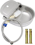 Automatic Water Feeder Trough Bowl with Pipe for Cattle Horse Goat Sheep Dog Animals Stainless Pet Livestock Tool