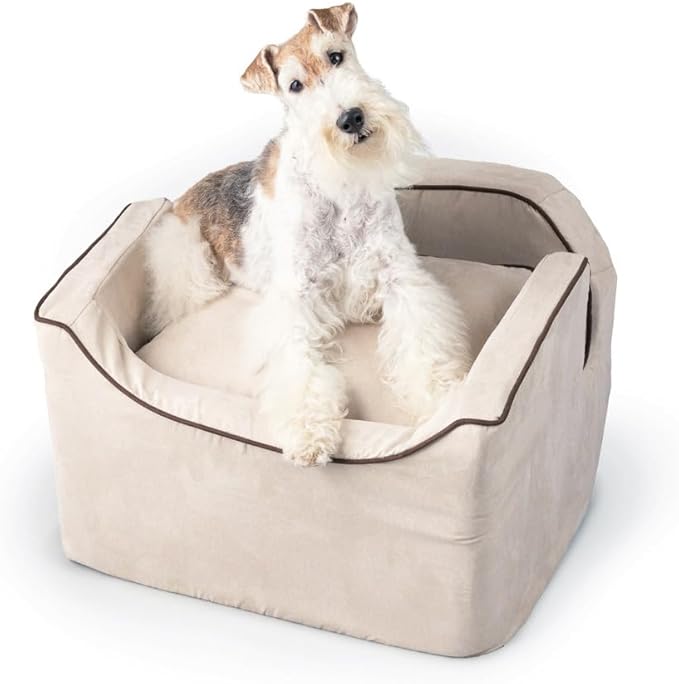 Medium Snoozer Luxury Lookout Car Seat, Buckskin and Java