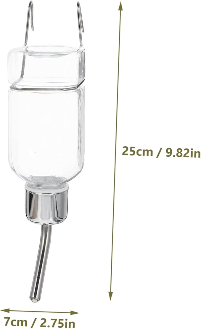 Pet Automatic Water Feeder for Dogs and Cats Non-Leak Hanging Dispenser Nozzle for Pets Convenient Cage Accessory