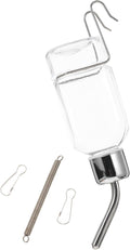 Pet Hanging Water Feeder Automatic Dispenser for Dogs Animals Leak Design Travel Friendly Transparent Ensures Hydration Without Mess