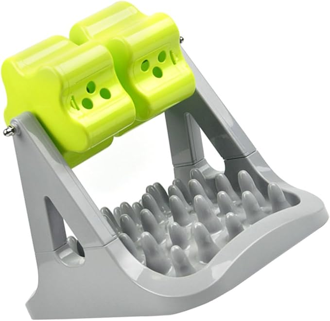 Automatic Rotatable Dog Food Dispenser -Skid Pet Feeder with Stable Design for Eating Easy to Clean Break Pressure Resistant for Dogs