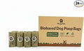 MossyPaws Biobased Dog Poop Bags – 360 Count (24 Rolls) – Plant-Based, Leak-Proof, Durable – Eco-Friendly Pet Waste Bags with Recyclable Packaging – 9x13 Inch – Fits All Dispensers