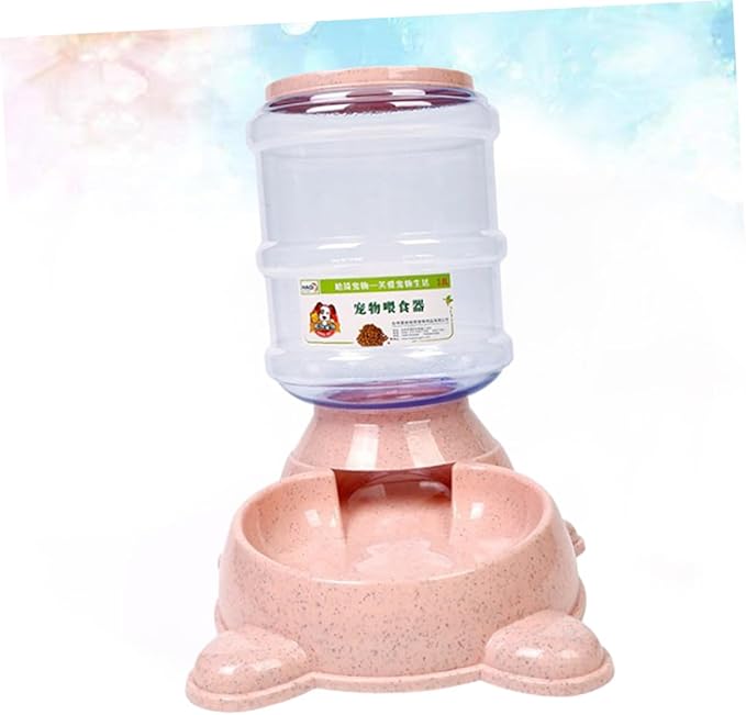 YARNOW Pet Food Dispenser for Dogs Automatic Feeder Large Capacity Bowls Non-Skid Easy Refill Feeder