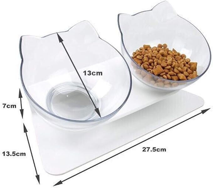 Pets Feeding Dishes Automatic Feeders Plastic Dog Cat Bowls Double NonSlip Pet Bowl for Dogs Puppy Cats Food Water Feeder Portable