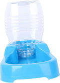 Blue Pet Water Feeder Bowl Dog Drinking Tool for Home Use Unique Non Tip Design Convenient Automatic Water Dispenser for Dogs and Puppies