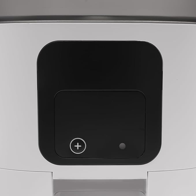 Smart Automatic Pet Feeder, 6L APP Controlled Pet Food Dispenser with Dual Power & Stainless Steel Bowl, for Cats Dogs, Programmable Timed Dog Cat Feeder, White