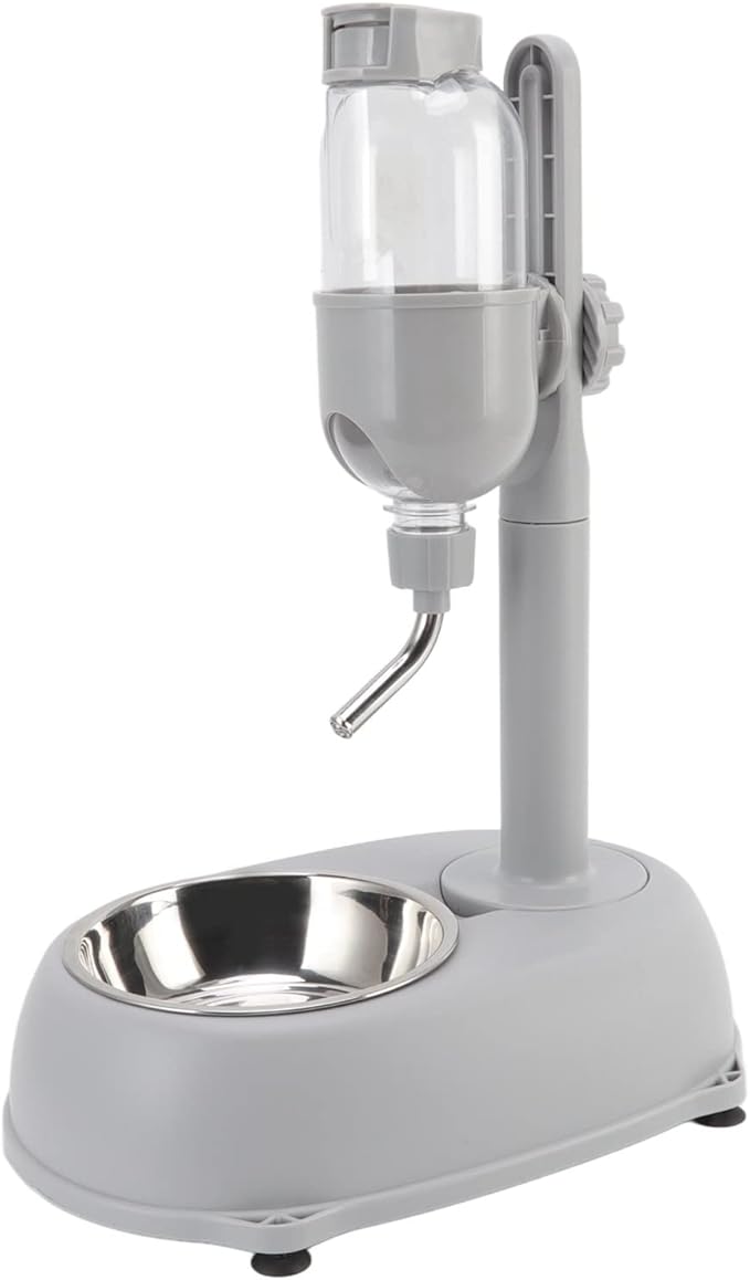 Pet Standing Water Dispenser Bowl 500ml - Multifunctional Detachable & Height Adjustable Automatic Pet Feeding Solution - Ideal for Dogs and Cats