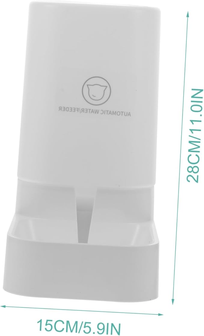 1pc Automatic Pet Water Bowl Drinking Feeder for Dogs Cats Rabbits Easy to Clean White Reduces Wet Hair Ensures Fresh Water Supply