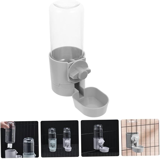 Sosoport Hanging Dog Water Dispenser Automatic Pet Cage Waterer for Cats and Easy to Install Drinking for Your Pets