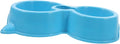 POPETPOP Double Dog Bowls with Attachable Water Bottle Dispenser Automatic Water Feeding Station for Cats and Dogs Convenient Hydration for Pets