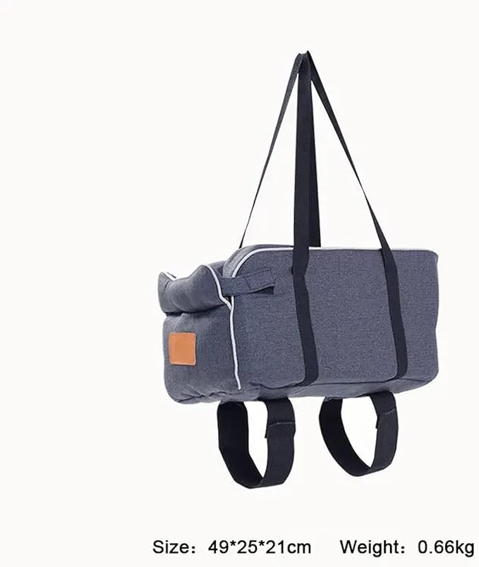 Dog Car Seat, Center Console Dog Car Seat for Small Dogs Pet Car Booster Seat Detachable and Washable Dog Booster Seat Fits Car Home Travel