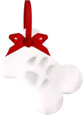 Tiny Ideas Christmas Dog Pawprint Bone Ornament, DIY Clay Impression Kit, Dog Christmas Tree Ornament, Memorial or New Pet Owner Keepsake