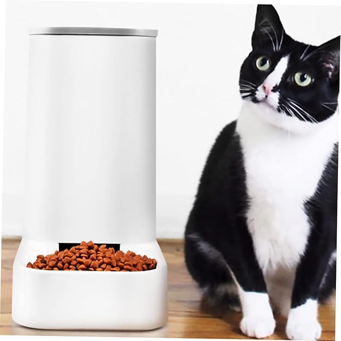 Garneck 1pc Automatic Pet Feeder for Dogs and Cats Food Dispenser Non- Base for Timed Feeding Pet Food Container