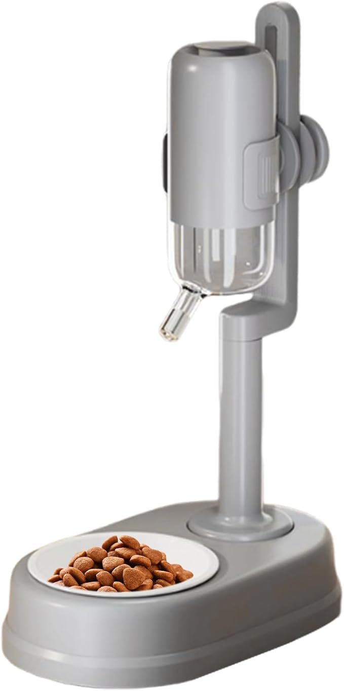 Genérico Water Dispenser for Cats – Adjustable Height Drinker – 750 ml – Non-Drip Standing Drinker for Pets – for Small Animals, Hamster, Squirrel, Hedgehog and