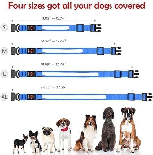 Glow Fetch It! HD Ultra Bright LED Safety Dog Collar, Adjustable, USB Rechargeable with 3 Modes, Water Resistant, Extremely Durable and Easy to Clean (Green, Medium)