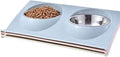 Automatic Feeders Double Food Water Non Spill Dog Bowls for Pet Puppy Stainless Steel Feeder Dogs Drink Bowl Pet Cats Feeding Dishes Portable