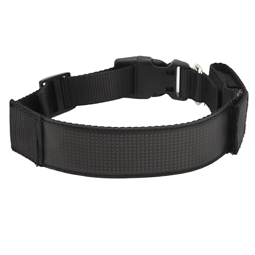 LED Collar, LED Dog Necklace USB Charging Mobile APP Control Wear Resistance 450mAh Battery High Visibility for Night Walking