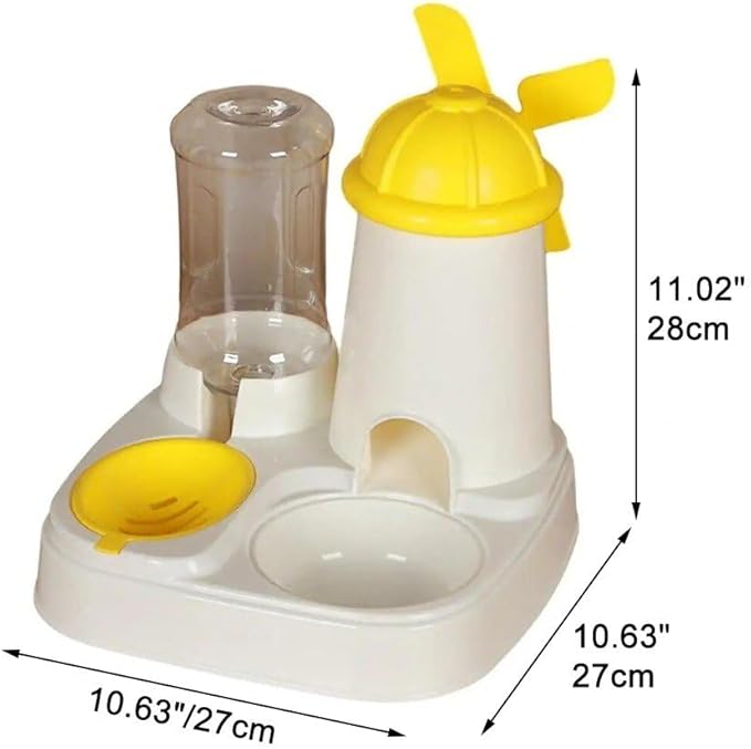 1pc Pet Feeding Station with Water Dispenser Automatic Pet Feeder Water Dispenser Set with Capacity for Cats Dogs Dry Wet for Easy