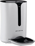 Automatic Pet Feeder for Cats and Dogs, 7L Dry Auto Food Dispenser with Integrated Infrared Sensor, Timed Cat Feeder, Feeding Voice Recorder (White)