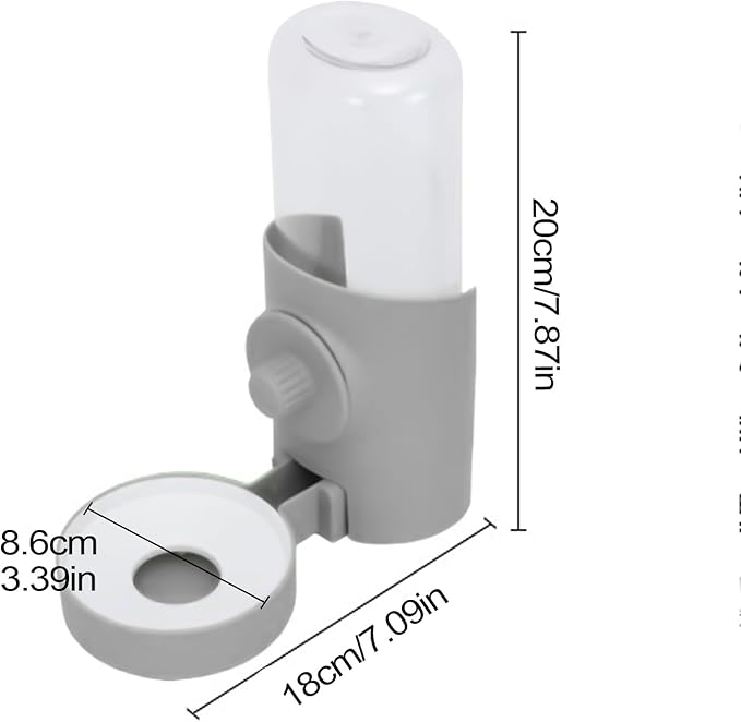 Water Bowl - Cats and Dogs, Detachable Drinking Tool, Automatic Pet Feeder, Design, Easy Clean Drinking Cup | Dog Cage Water Dispenser for Rabbits, Kittens, Puppies, Small Animals, Ind