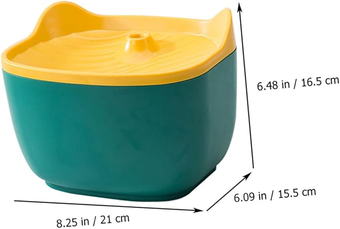 BESPORTBLE 1pc Automatic Pet Water Bowl Quiet Operation Cat Ear Design Automatic Refilling System for Cats and Dogs and Practical Water Dispenser Random Color