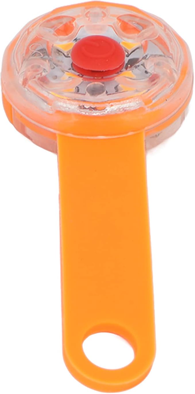 LED Dog Light Pendant USB Rechargeable Safe Collar Light for Pet Bag Bike (Orange)
