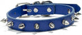 PU Leather Durable Pet Dog Necklace Collar Fashion Bullet Puppy Dog Cat Chihuahua Yorkie Dog Collar Leash Accessories (S-XL) 10A Blue M