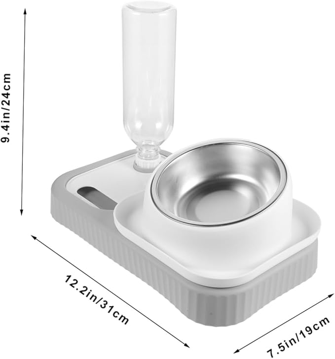 Cat Dog Feeder Waterer Set Automatic Compact Detachable Feed Tool Pet Bowls Waterer for Cats Dogs