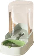 Large Capacity Automatic Pet Food & Water Dispenser, 2-in-1 Feeder & Drinker Bowl for Cats & Dogs Pet Supplies(Green Water)