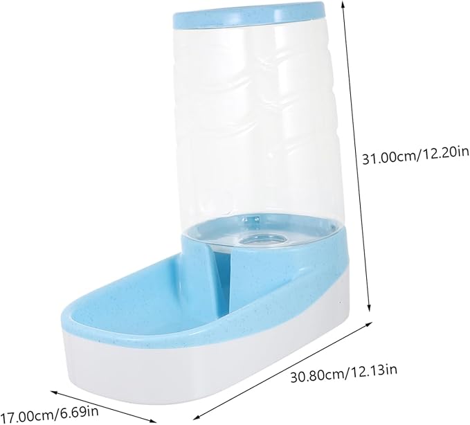 YARNOW Automatic Pet Waterer Cat Dog Water Bowl Dispenser Grain Storage Barrel