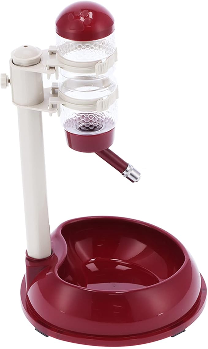 Pet Lift Drinking Fountain Food Automatic Feeding Dog Water Dispenser Cats Dogs Portable Safe Colorful Bowl