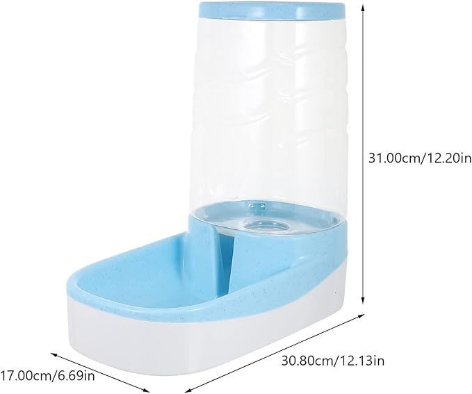 Automatic Pet Waterer Pet Water Dispenser with Spring Siphon Control Suitable for Dogs Cats and Rabbits Prevents Spills and Keeps Water Fresh