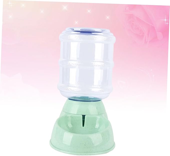 Kisangel Automatic Pet Water Feeder Dispenser for Cats Dogs Easy to -Grade Material for Single Multiple Pet Households Green