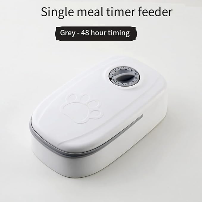 Pet Automatic Timing Feeder Detachable Auto Dog Dry Food Dispenser Food Feeder Timed for Cats Dogs, Pink